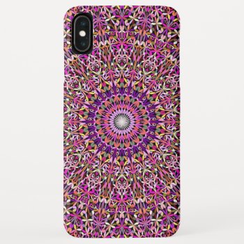 Colorful Girly Lace Garden Mandala Iphone Xs Max Case by ZyddArt at Zazzle