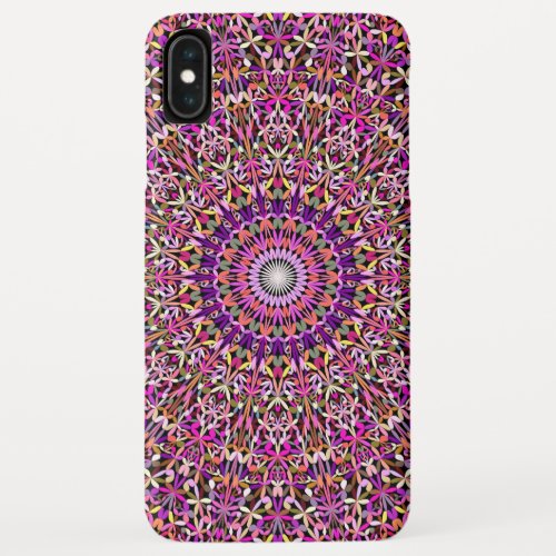 Colorful Girly Lace Garden Mandala iPhone XS Max Case