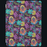 Colorful Glass Beads Look Retro Floral Design iPad Smart Cover<br><div class="desc">Colorful retro flowers made with class beads look. This is image of glass beads and not real beads. Design is available on other products.</div>