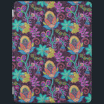 Colorful Glass Beads Look Retro Floral Design iPad Smart Cover<br><div class="desc">Colorful retro flowers made with class beads look. This is image of glass beads and not real beads. Design is available on other products.</div>