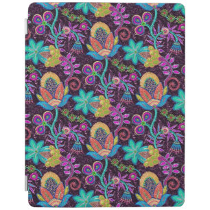 Colorful Glass Beads Look Retro Floral Design iPad Smart Cover