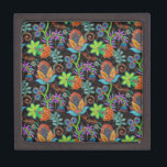 Colorful Glass Beads Look Retro Floral Design Keepsake Box<br><div class="desc">Elegant colorful glass beads look retro floral design. This is an image/graphic of glass bead.</div>