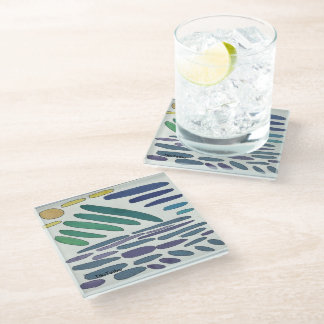 Colorful Glass Coaster