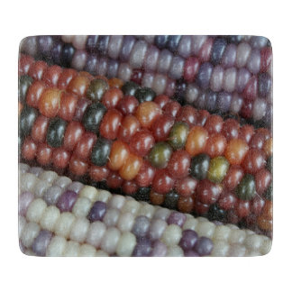 Colorful Glass Gem Corn on the Cob Cutting Board