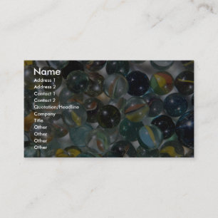 Colorful Glass marbles Business Card