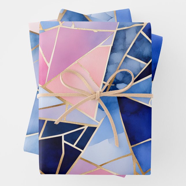 Colorful Glass Mosaic Art Wrapping Paper Sheets (Creator Uploaded)