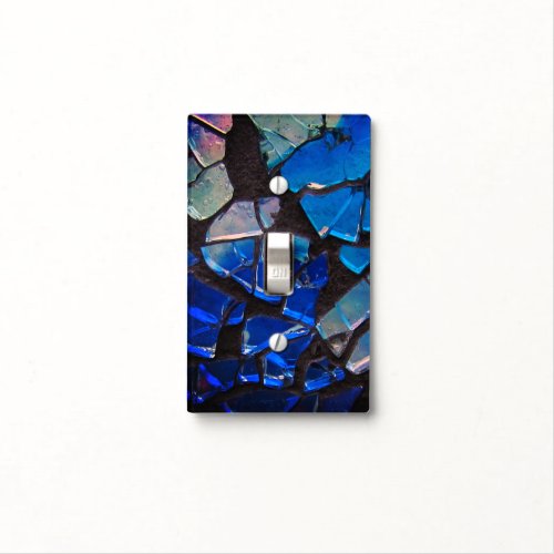 Colorful Glass Mosaic  Light Switch Cover