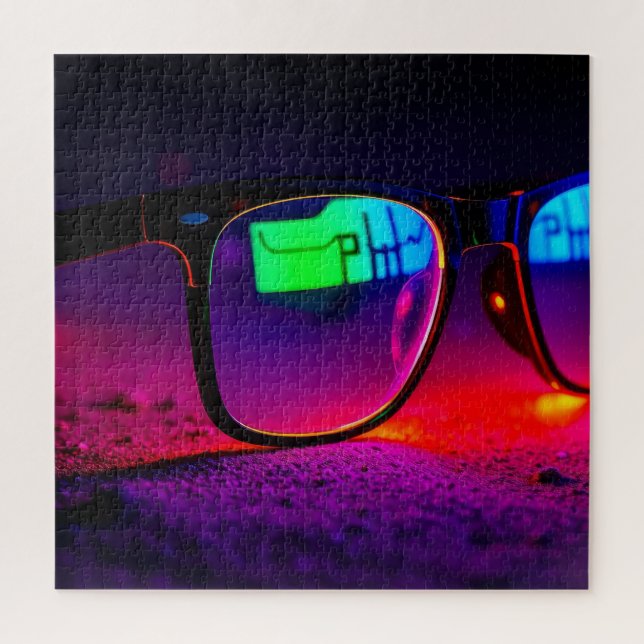 Colorful Glasses Jigsaw Puzzle (Vertical)