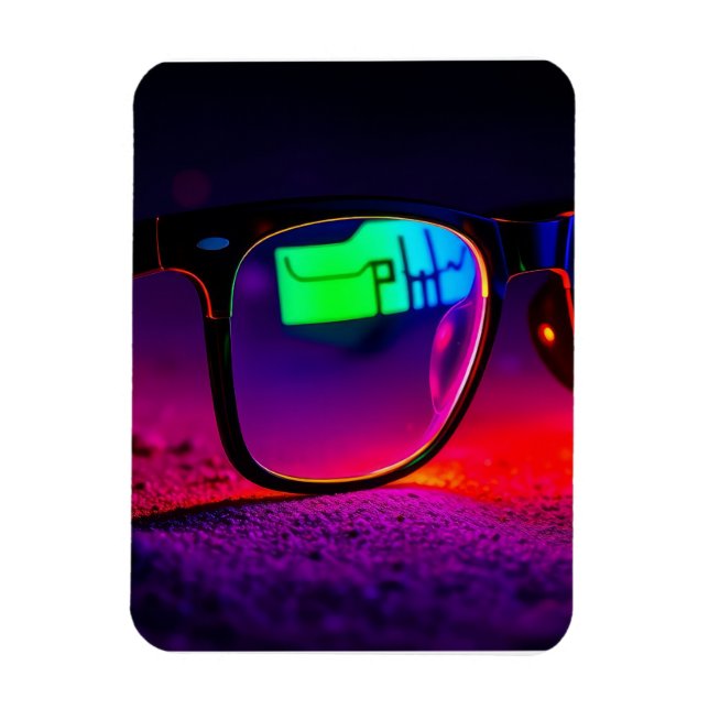 Colorful Glasses Magnet (Vertical)