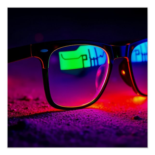 Colorful Glasses Poster (Front)