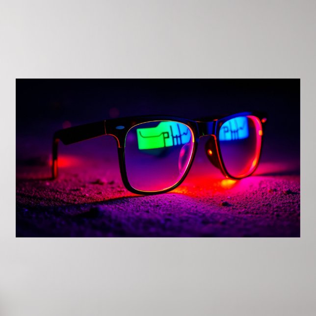 Colorful Glasses Poster (Front)