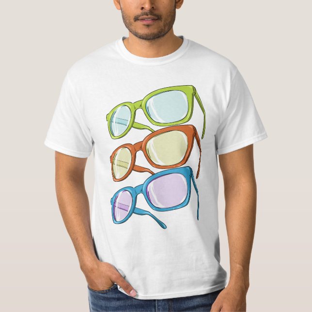 Colorful Glasses T-Shirt (Front)