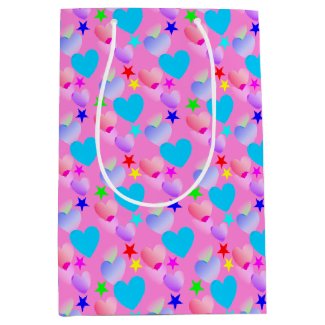 Colorful Gliding Hearts 'n Stars