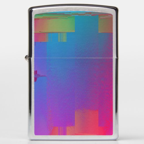 colorful glitch   zippo lighter