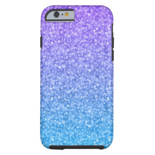 Colorful Glitter And Sparkles Pattern Tough iPhone 6 Case