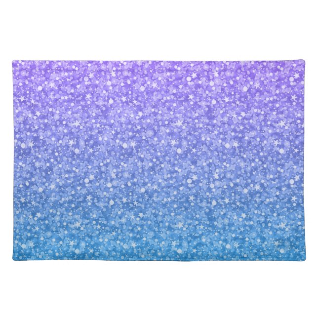 Colorful Glitter And Sparkles Pattern Placemat (Front)