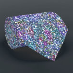 Colorful glitter and sparkles texture neck tie<br><div class="desc">Image of a colorful glitter and sparkles texture. Cool fun tie for a casual wear.</div>