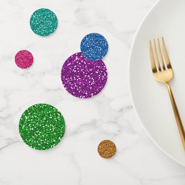 Colorful Glitter Confetti (Group)