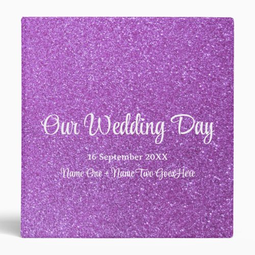 Colorful Glitter Ombre Wedding Photo Album Recipes 3 Ring Binder