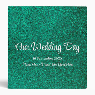 Colorful Glitter Ombre Wedding Photo Album Recipes 3 Ring Binder