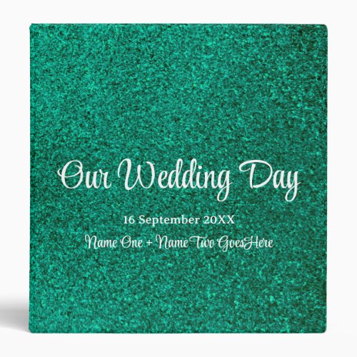 Colorful Glitter Ombre Wedding Photo Album Recipes 3 Ring Binder