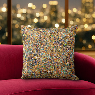 Colorful Glitter Pillow