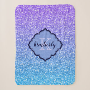 Colorful Glitter Sherpa Blanket