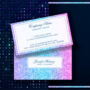 Colorful Glitter & Sparkles Texture Business Card