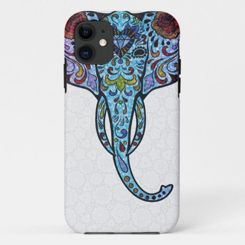 Colorful Glitter StellaRoot Peace Elephant iPhone 11 Case