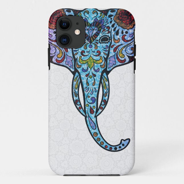 Colorful Glitter StellaRoot Peace Elephant Case-Mate iPhone Case (Back)