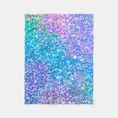 Colorful Glitter Texture Fleece Blanket