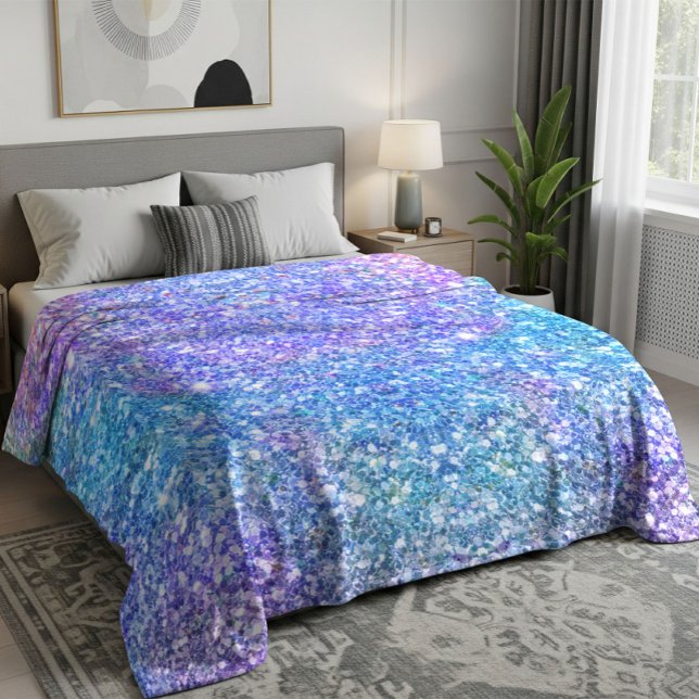 Colorful Glitter Texture Fleece Blanket (Creator Uploaded)