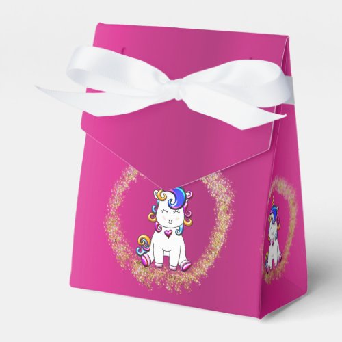 Colorful Glitter Unicorn Pink Birthday