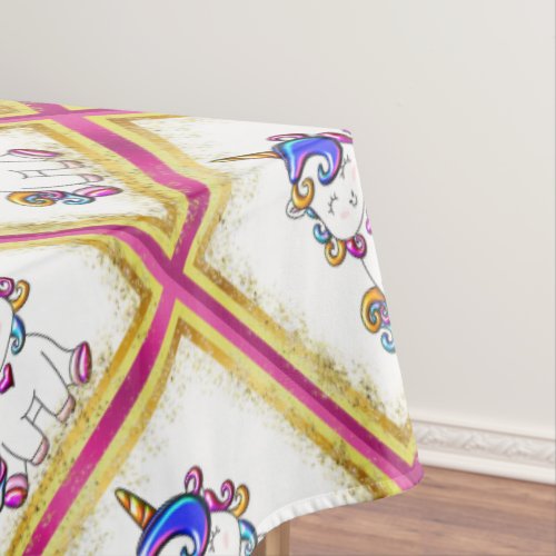 Colorful Glitter Unicorn Pink Birthday