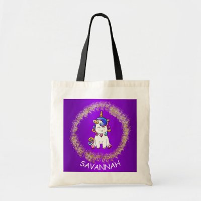 Colorful Glitter Unicorn Purple