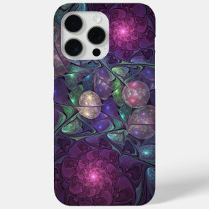 Colorful Glittering Modern Abstract Fractal Art iPhone 15 Pro Max Case