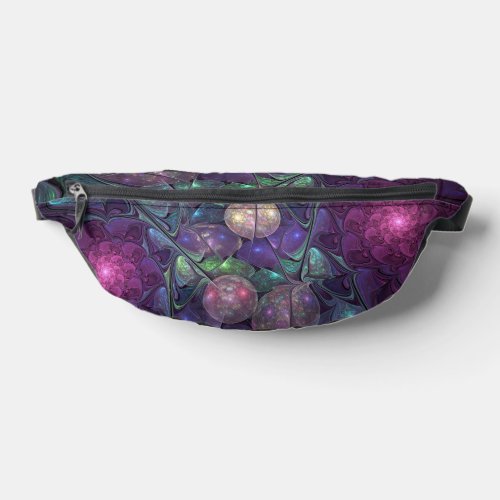 Colorful Glittering Modern Abstract Fractal Art Fanny Pack