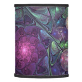 Colorful Glittering Modern Abstract Fractal Art Lamp Shade (Left)