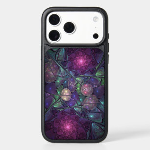 Colorful Glittering Modern Abstract Fractal Art iPhone 17 Pro Max Case