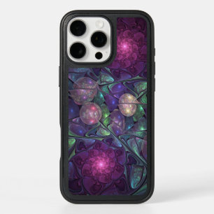 Colorful Glittering Modern Abstract Fractal Art iPhone 16 Pro Max Case