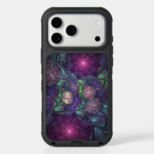 Colorful Glittering Modern Abstract Fractal Art iPhone 17 Pro Max Case