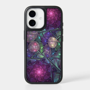 Colorful Glittering Modern Abstract Fractal Art iPhone 17 Case
