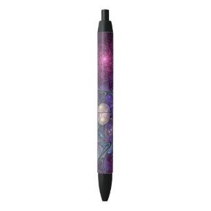 Colorful Glittering Modern Abstract Fractal Art Pen