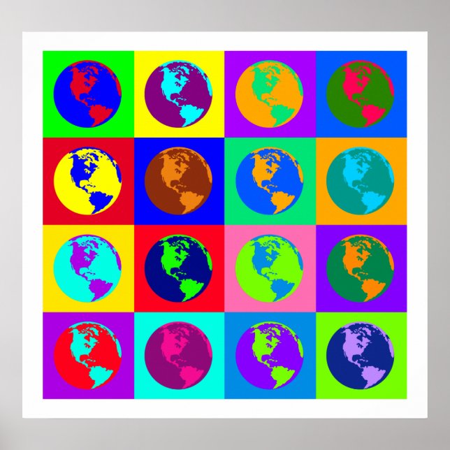 Colorful Globes I Poster (Front)