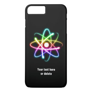 Colorful Glow Atom Symbol Science Gift iPhone 8 Plus/7 Plus Case