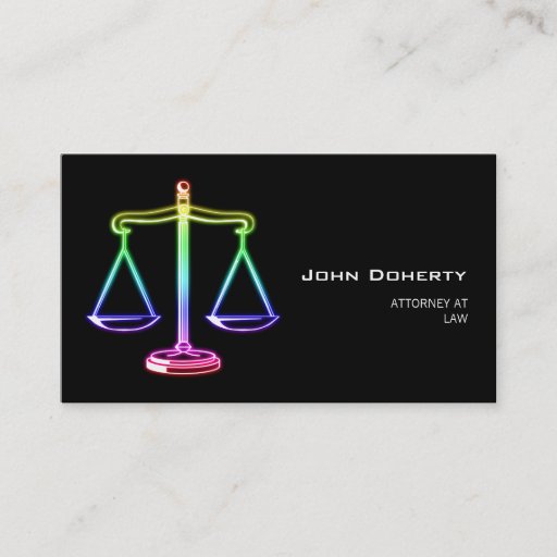 Customizable ATTORNEY AT LAW - Business Card