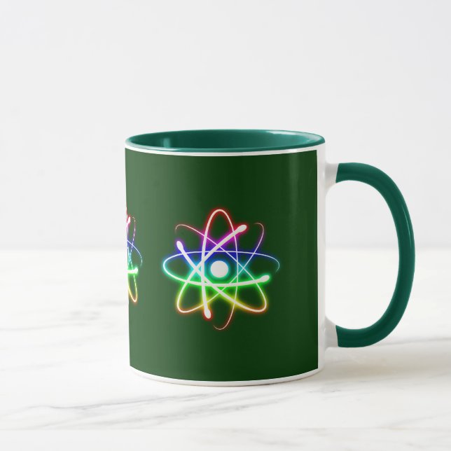 Colorful Glowing Atom - mug (Right)