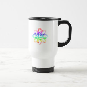 Colorful Glowing Atom - mug