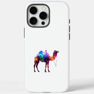 Colorful Glowing Camel Art iPhone 16 Pro Max Case
