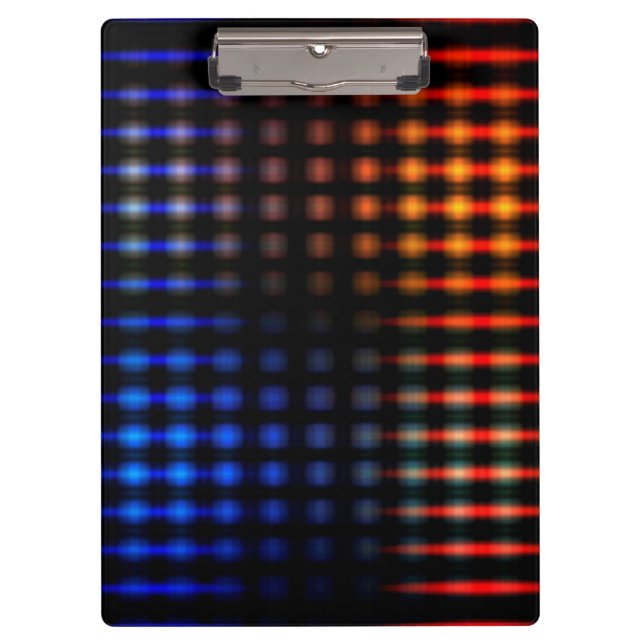 Colorful glowing lights clipboard (Front)